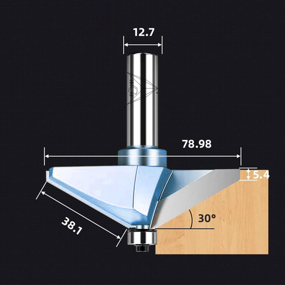 CHP0202 - Horse Nose Router Bit (Industrial Grade)