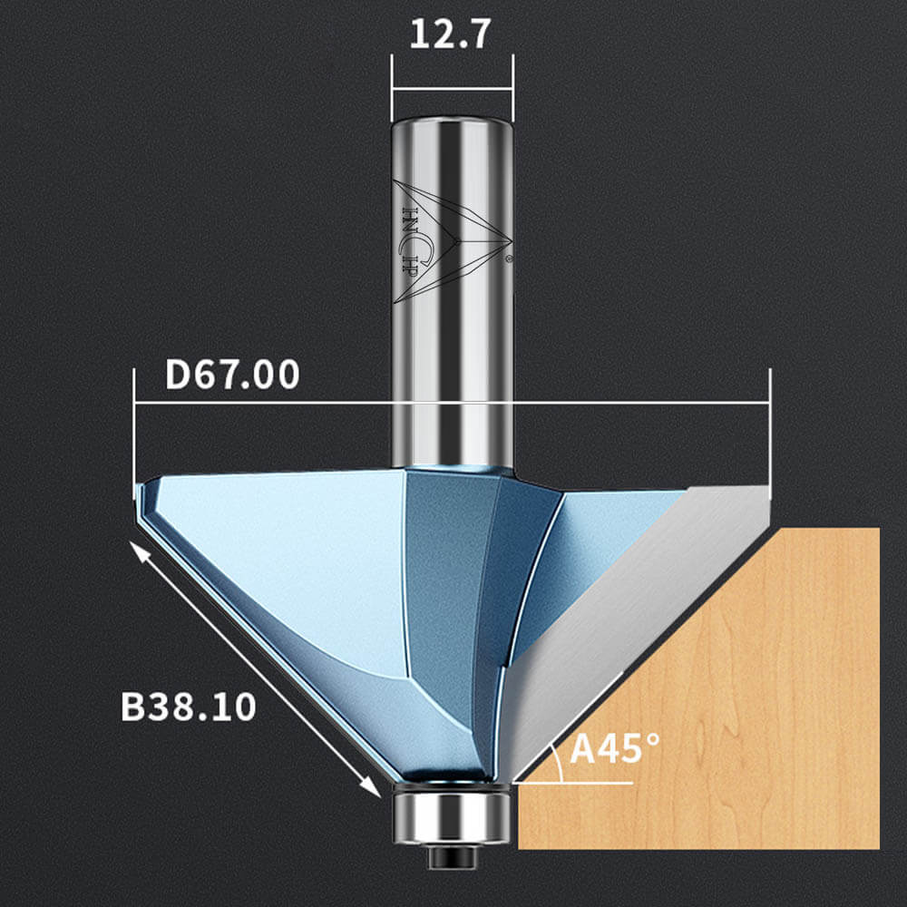 CHP0203 - 45° Chamfer Router Bit (Industrial Grade)