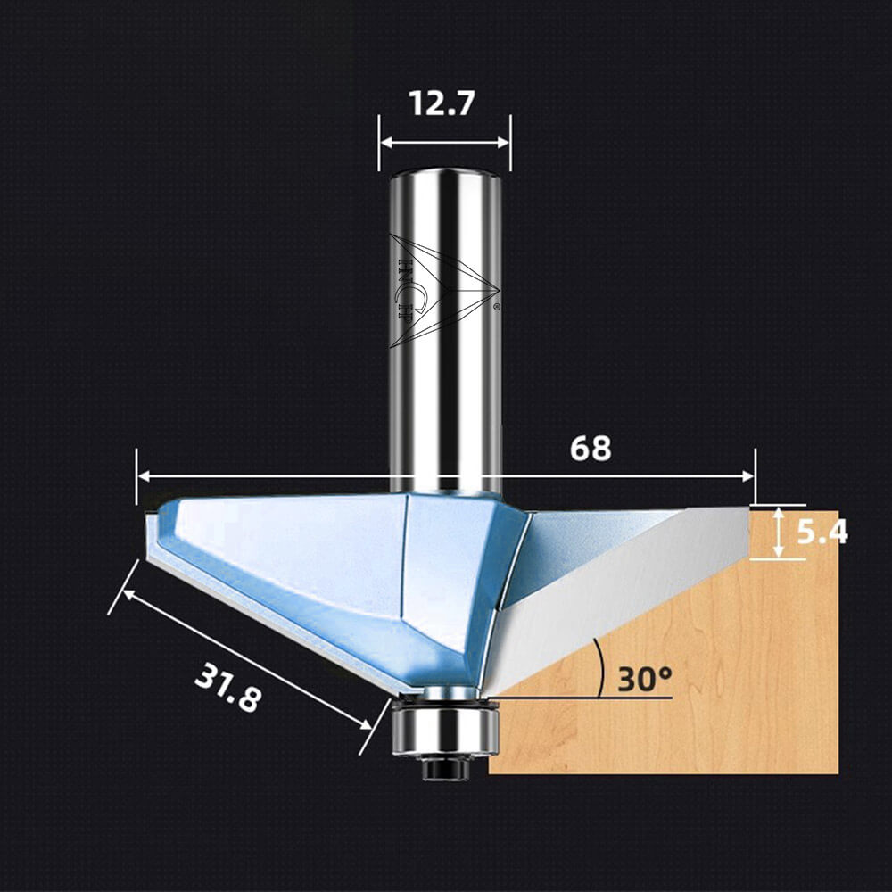 CHP0202 - Horse Nose Router Bit (Industrial Grade)