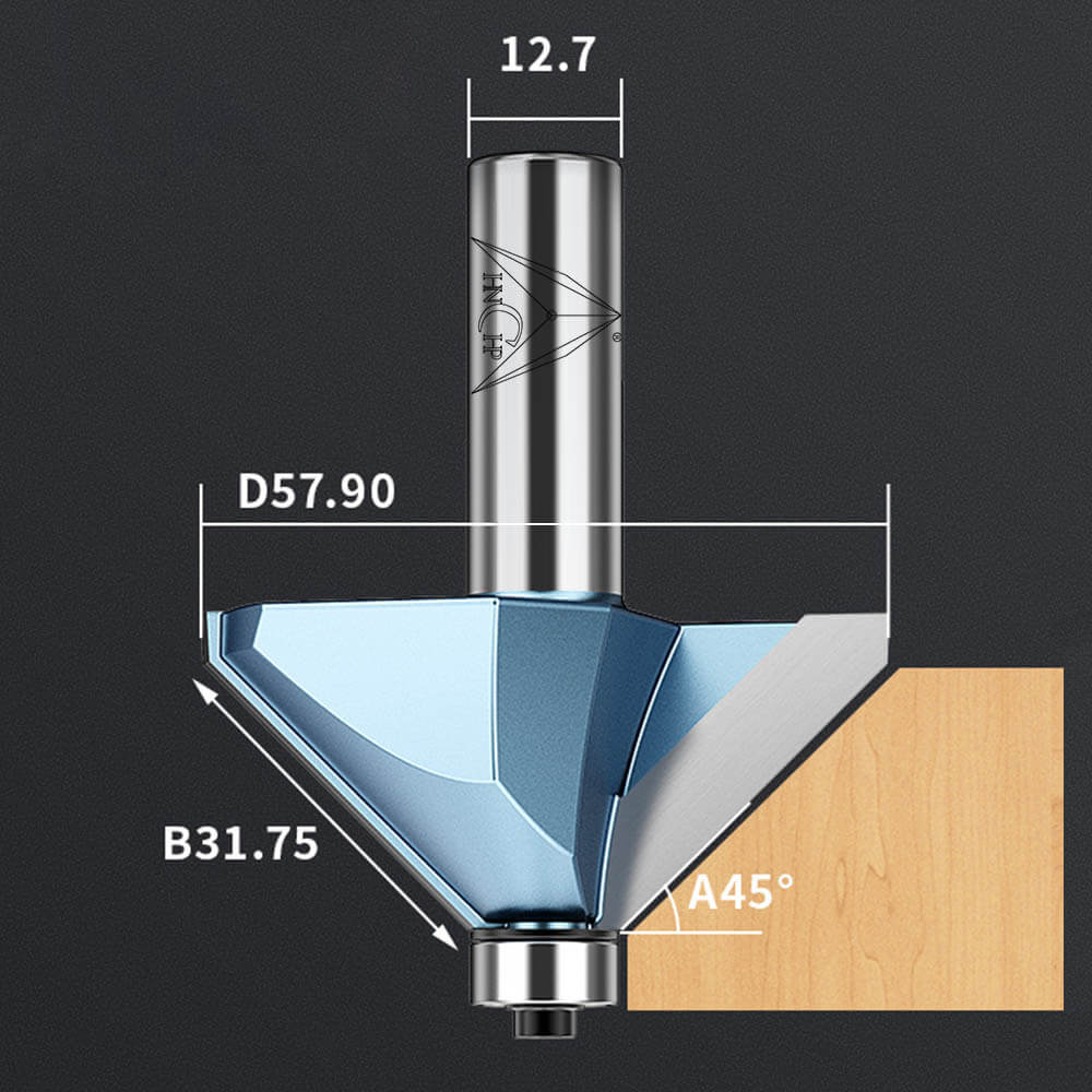 CHP0203 - 45° Chamfer Router Bit (Industrial Grade)