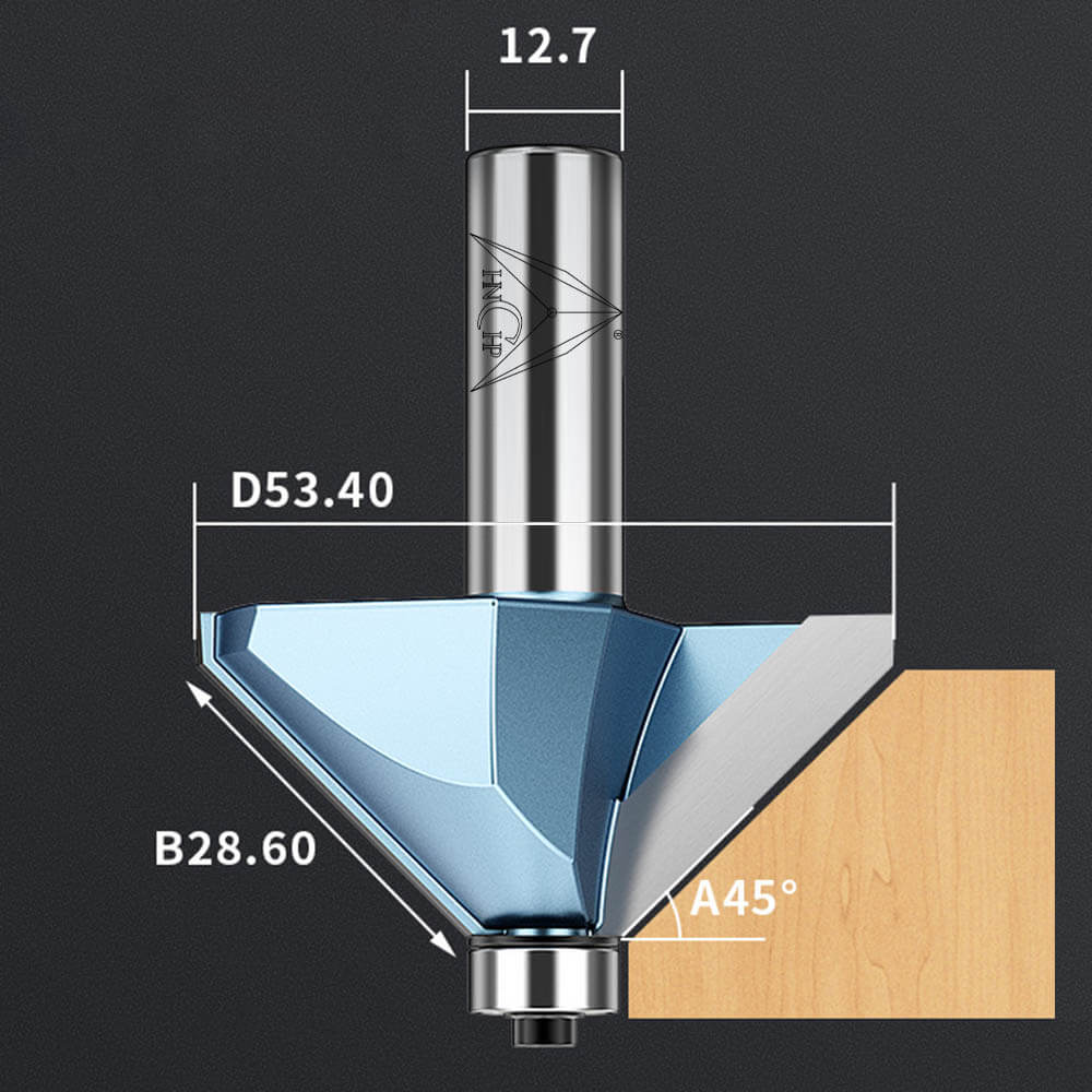 CHP0203 - 45° Chamfer Router Bit (Industrial Grade)