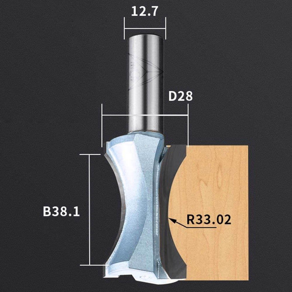CHP0605 - Convex Edging Router Bit (Industrial Grade)
