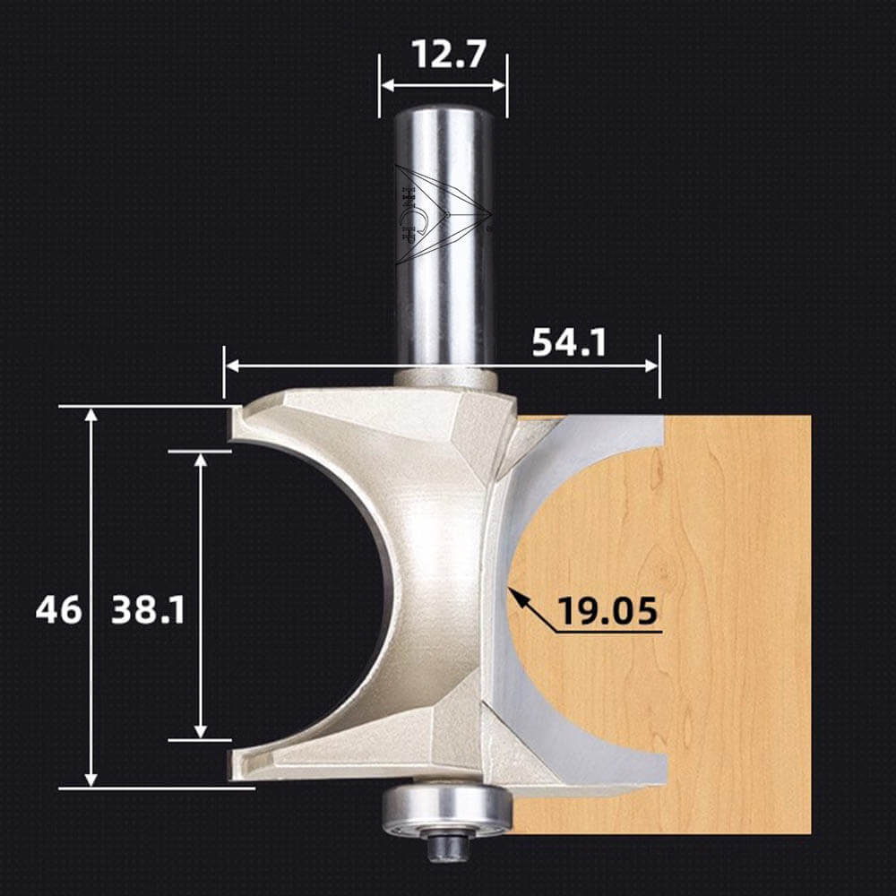 CHP0607 - Bull Nose Radius Router Bit
