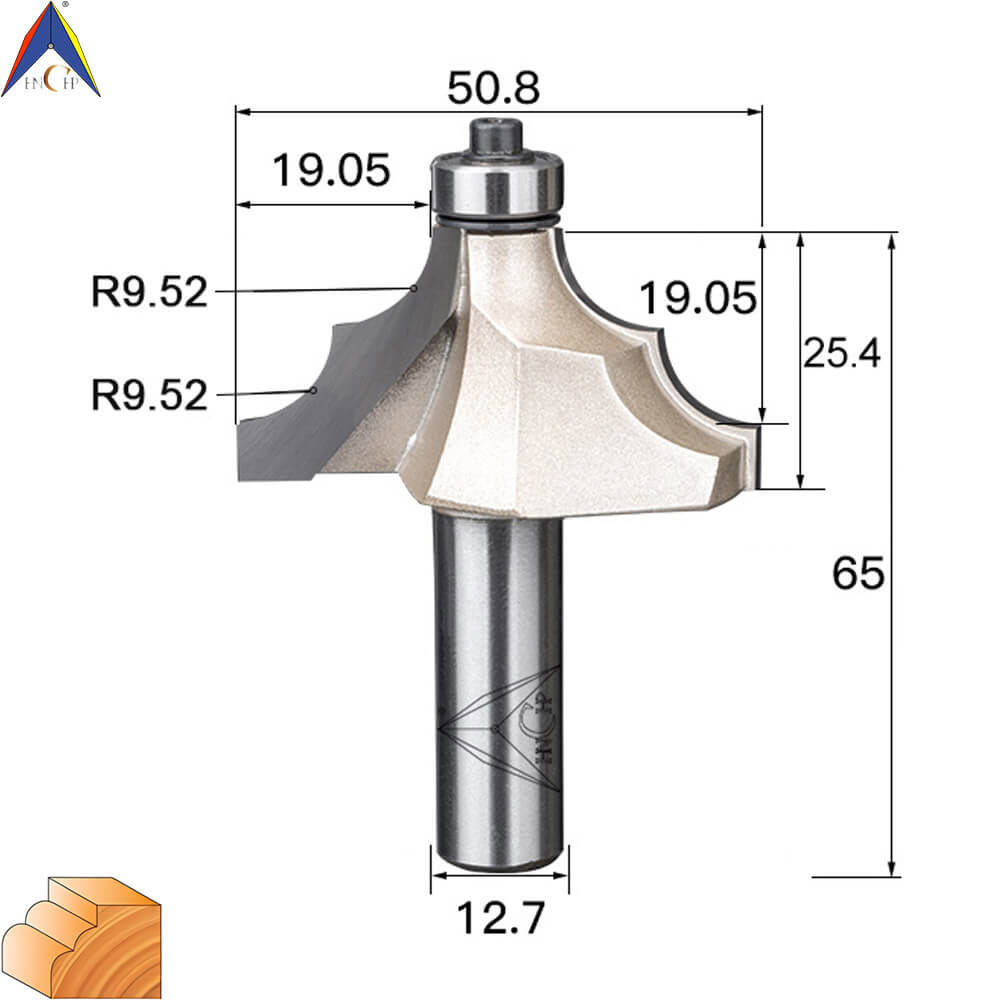 CHP0802 - Classical Ogee Molding Router Bit (Professional Grade)