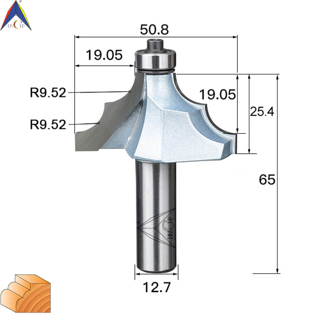 CHP0802 - Classical Ogee Molding Router Bit (Industrial Grade)