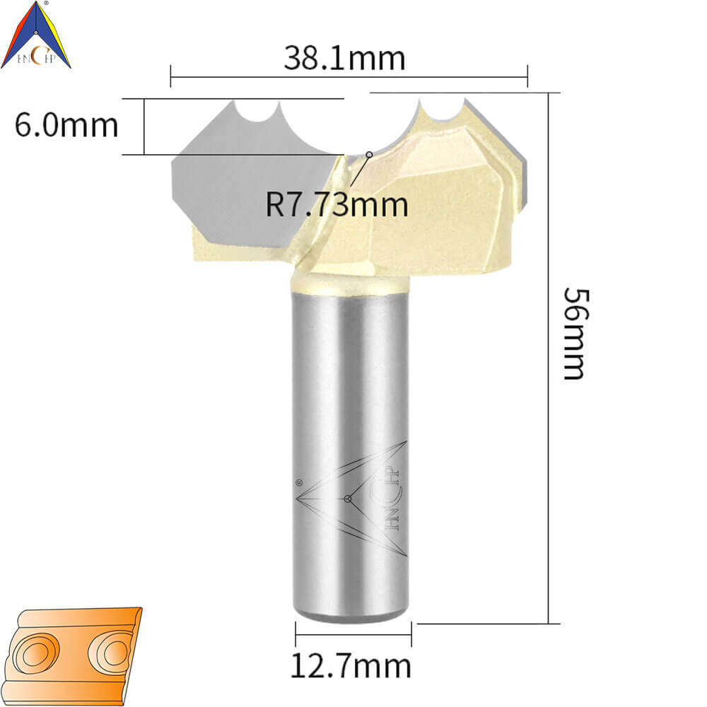 CHP0908 - Double Dragon Ball Router Bit