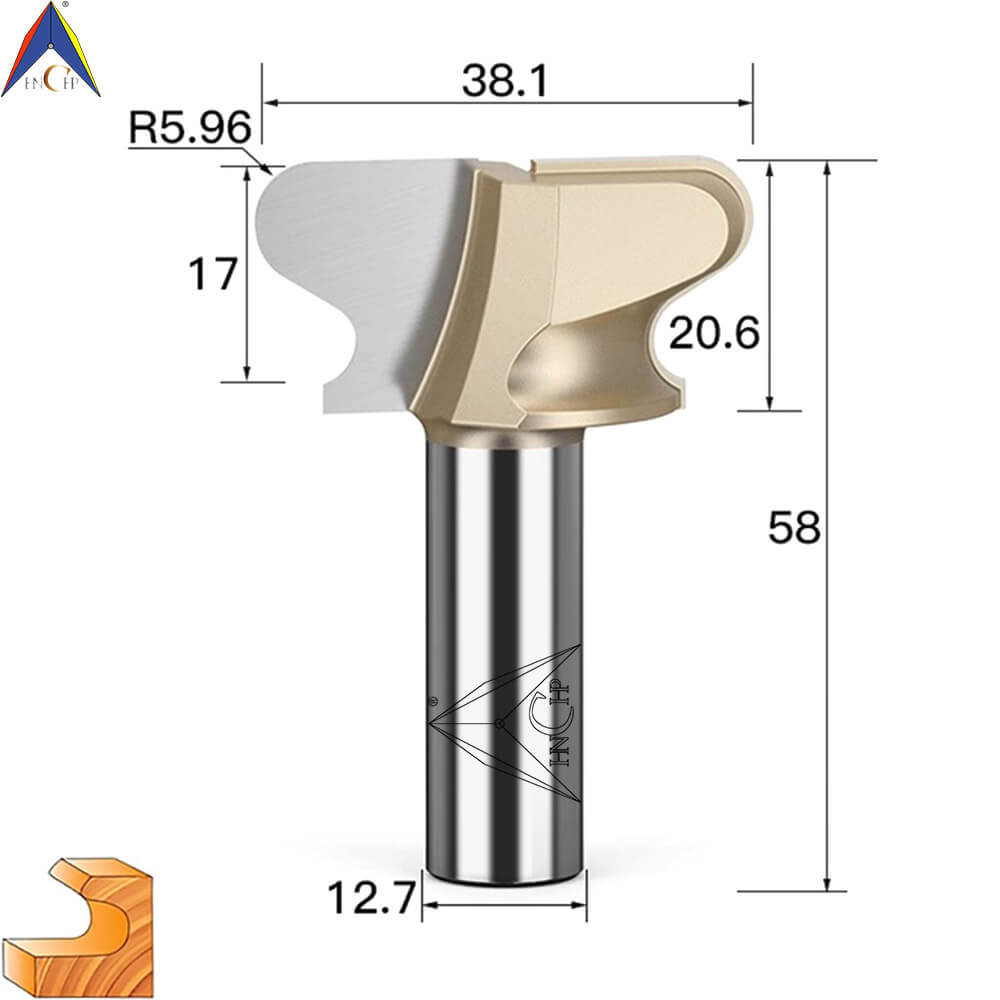 CHP1503 - Double Curved Finger Router Bit (Professional Grade)