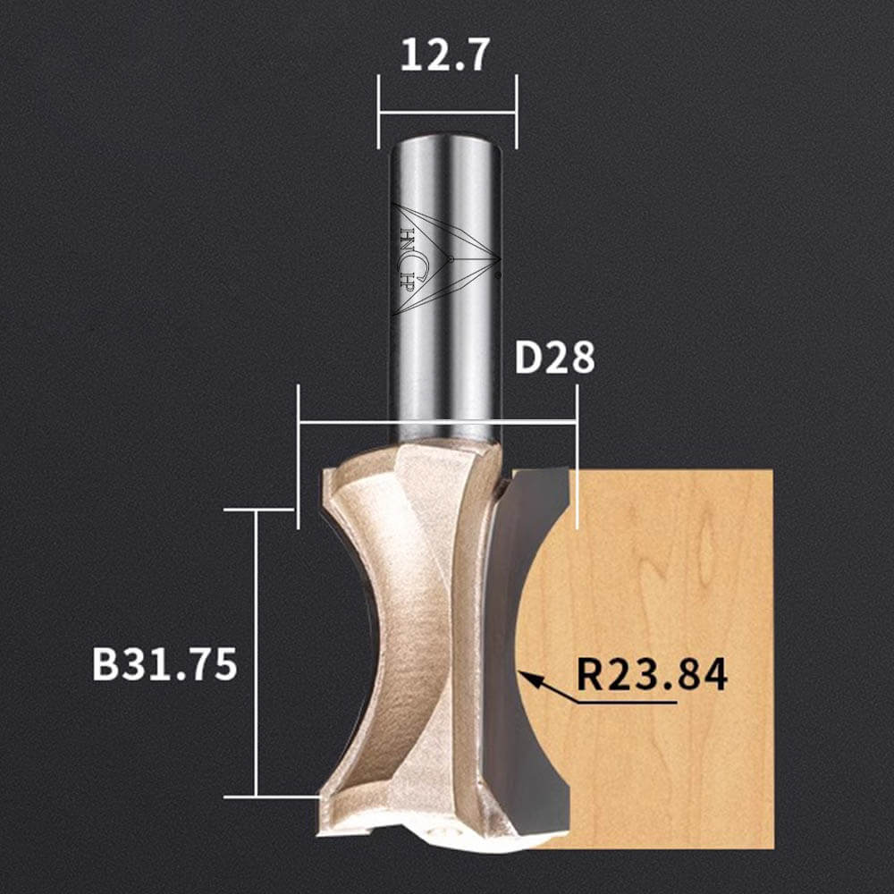 CHP0605 - Convex Edging Router Bit (Professional Grade)