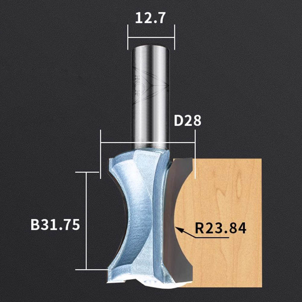 CHP0605 - Convex Edging Router Bit (Industrial Grade)