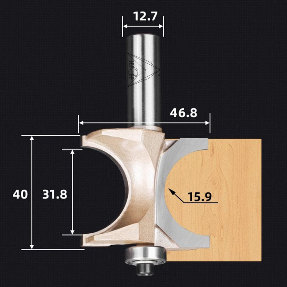 CHP0607 - Bull Nose Radius Router Bit