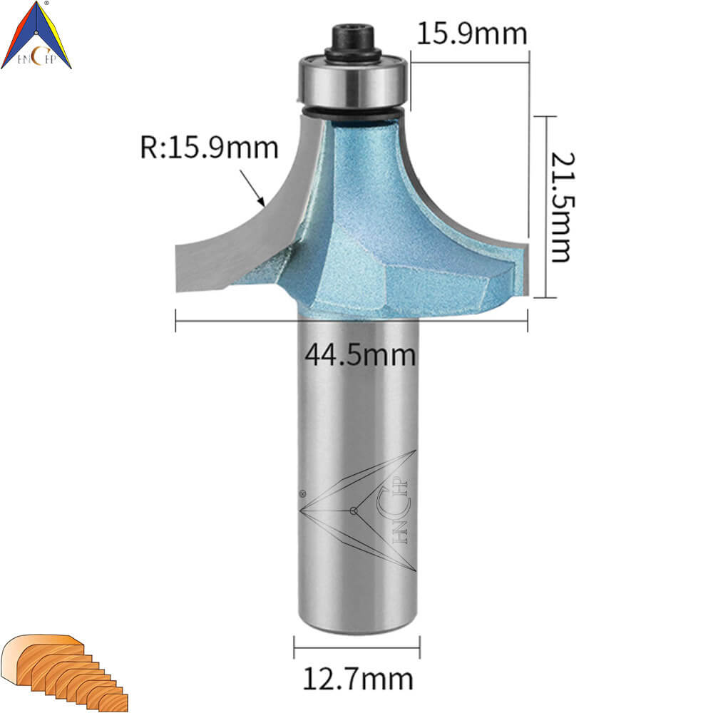 CHP0602 - Bearing Guided Roundover Router Bit (Industrial Grade)