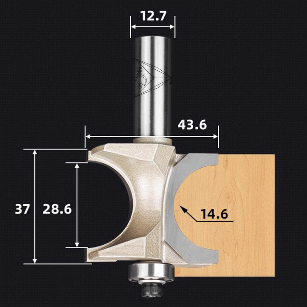 CHP0607 - Bull Nose Radius Router Bit