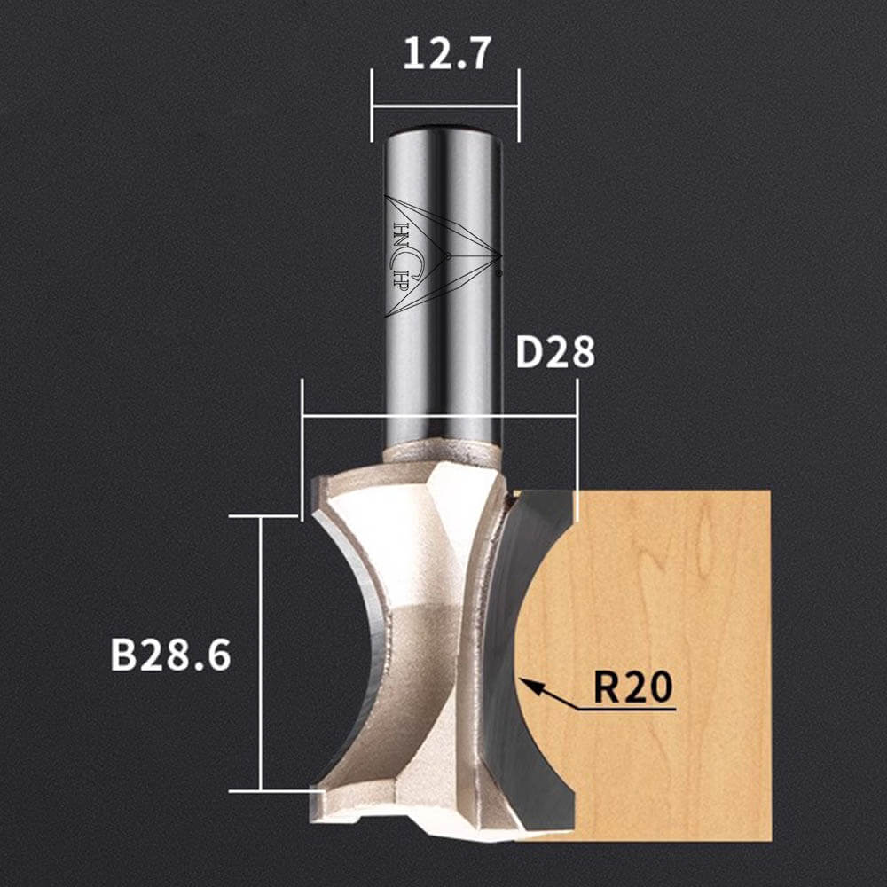 CHP0605 - Convex Edging Router Bit (Professional Grade)