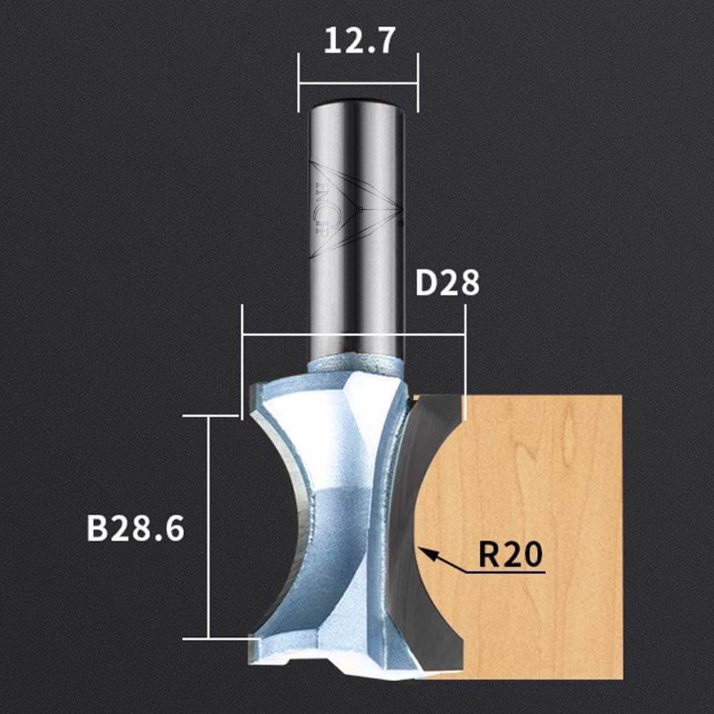 CHP0605 - Convex Edging Router Bit (Industrial Grade)