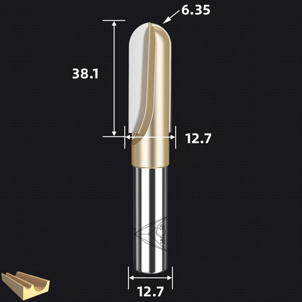 CHP0507 - Long Blade Round Nose Router Bit