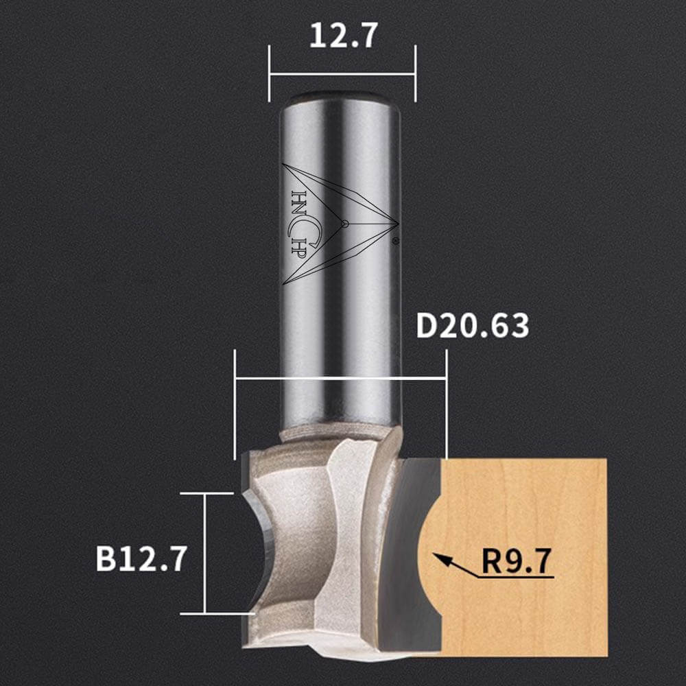 CHP0605 - Convex Edging Router Bit (Professional Grade)