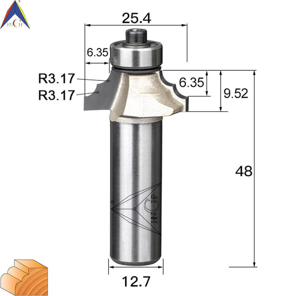 CHP0802 - Classical Ogee Molding Router Bit (Professional Grade)