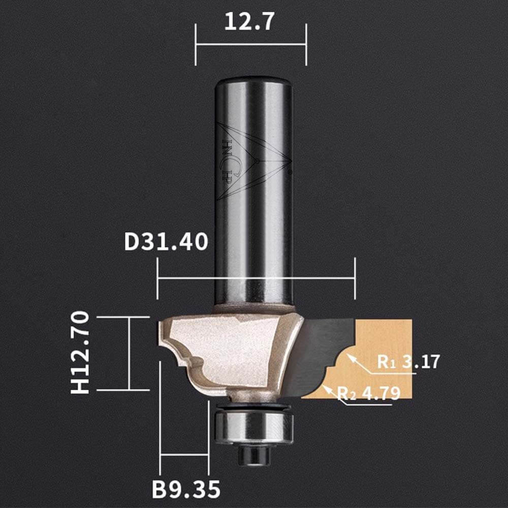 CHP0811 - Classical Ogee Molding Router Bit (Professional Grade)