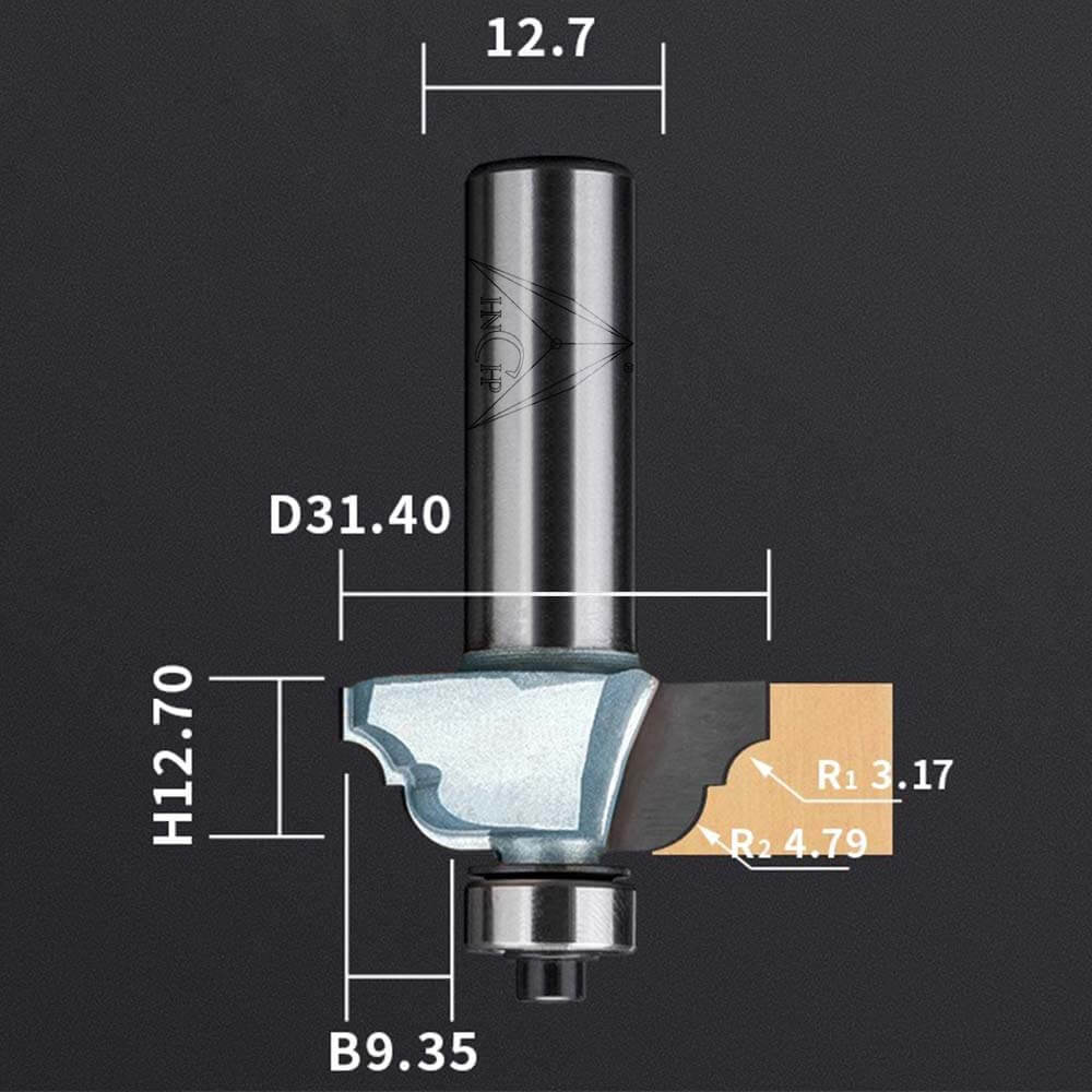 CHP0811 - Classical Ogee Molding Router Bit (Industrial Grade)