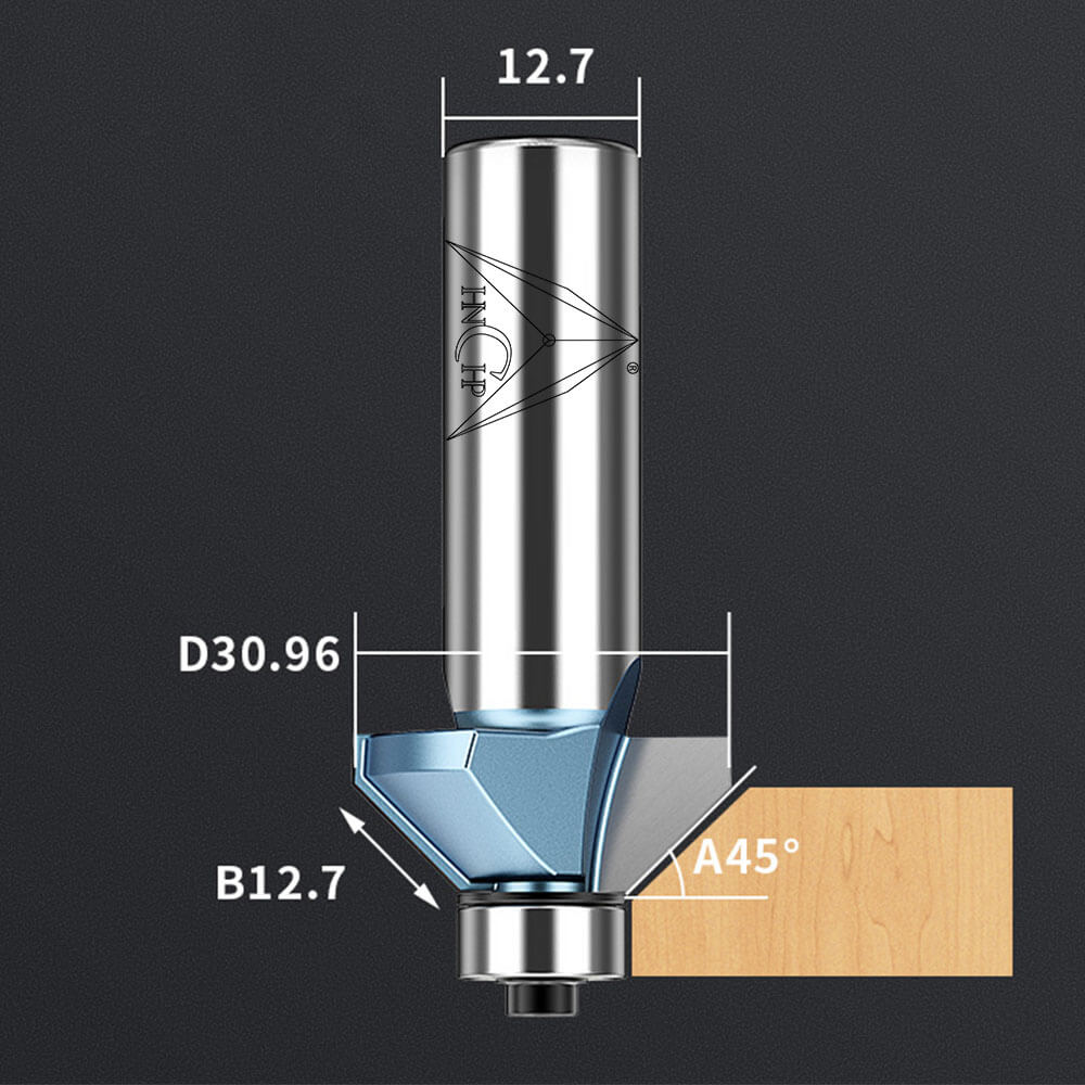 CHP0203 - 45° Chamfer Router Bit (Industrial Grade)
