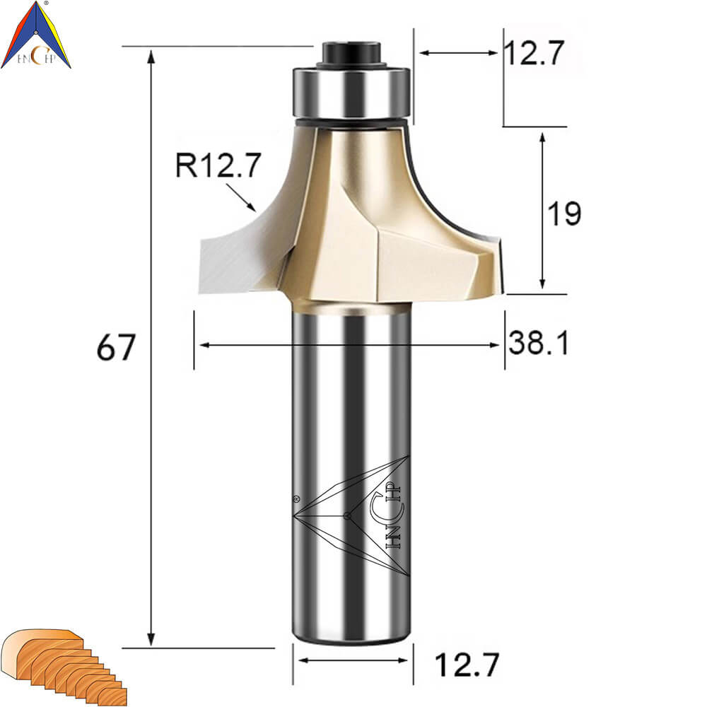 CHP0602 - Bearing Guided Roundover Router Bit (Professional Grade)