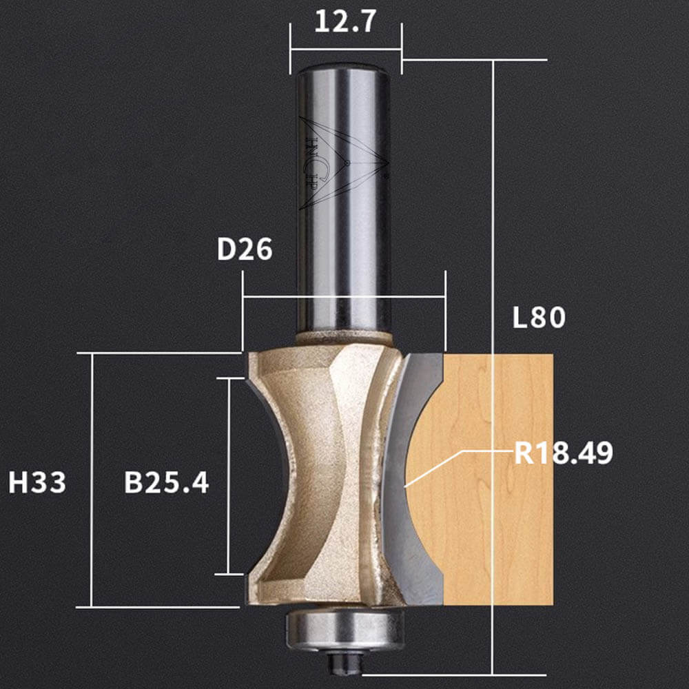 CHP0604 - Finger Nail Type Router Bit (Professional Grade)