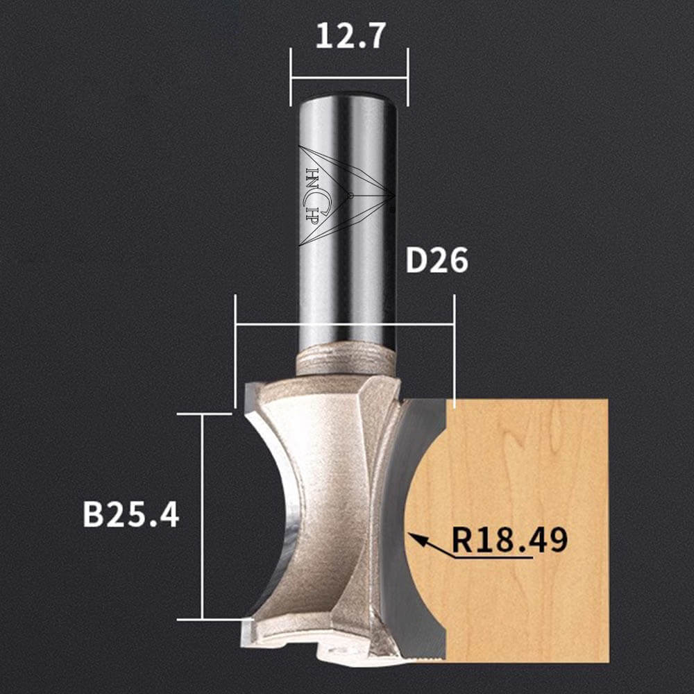 CHP0605 - Convex Edging Router Bit (Professional Grade)