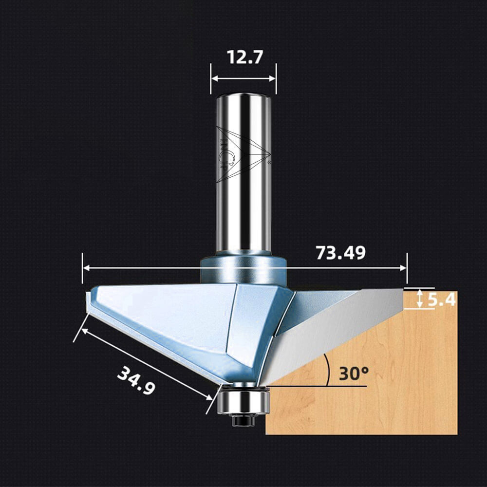 CHP0202 - Horse Nose Router Bit (Industrial Grade)