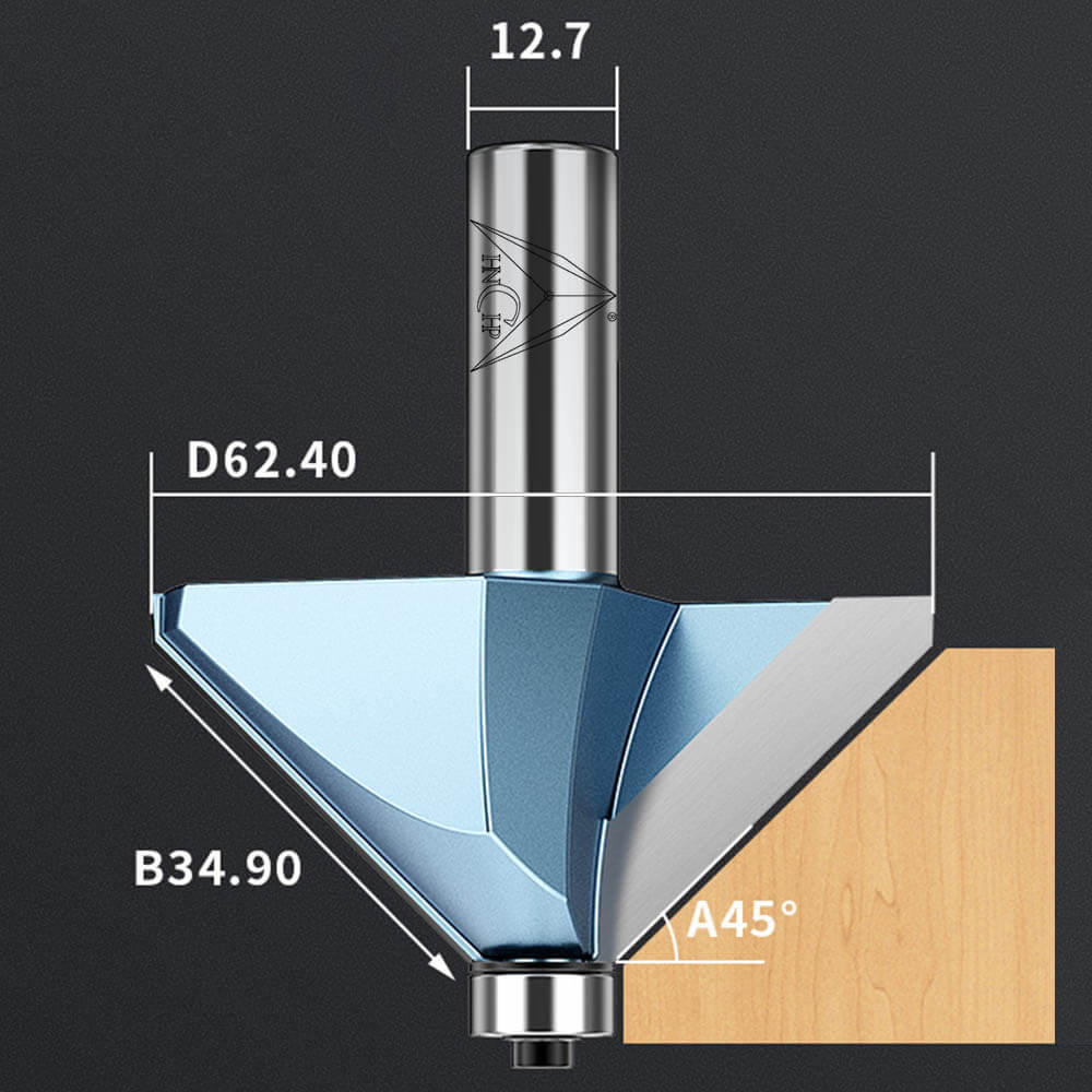 CHP0203 - 45° Chamfer Router Bit (Industrial Grade)
