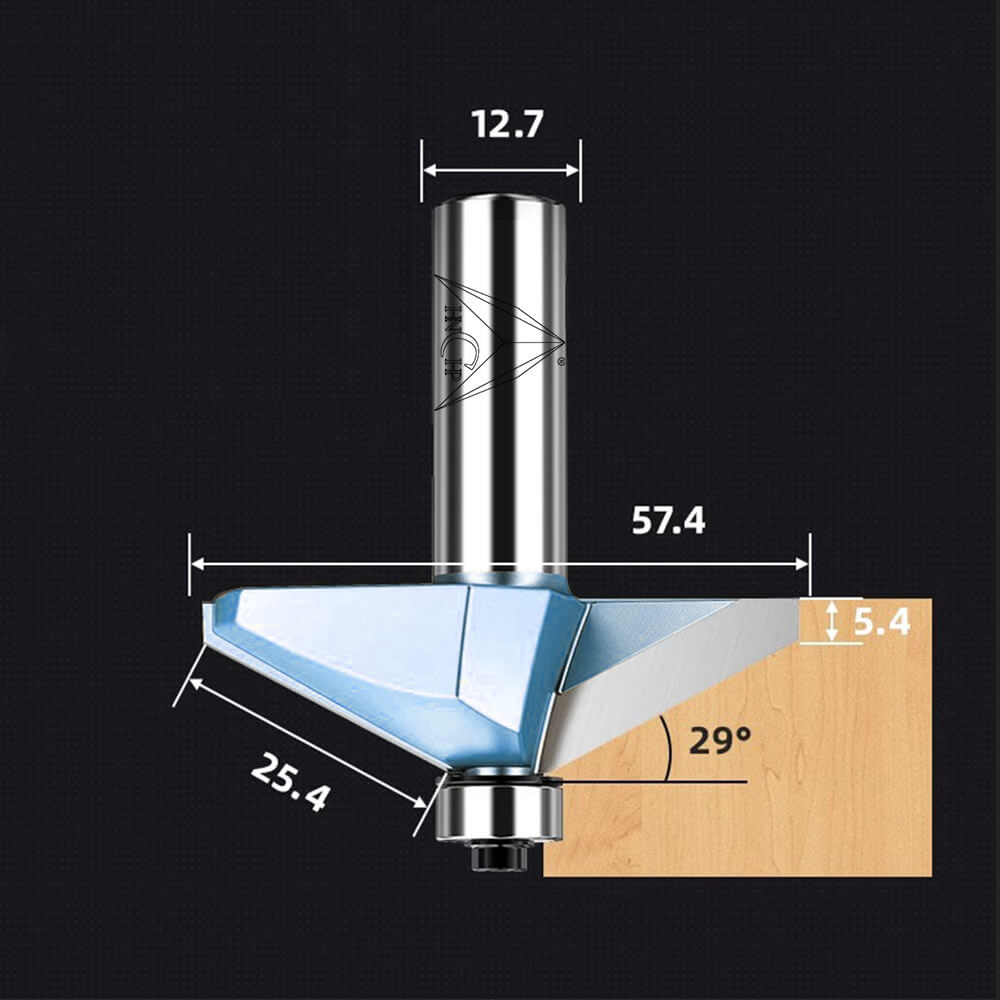 CHP0202 - Horse Nose Router Bit (Industrial Grade)