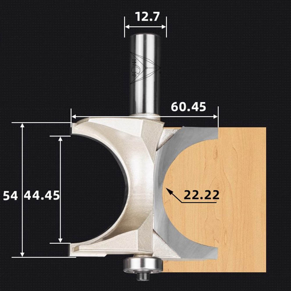 CHP0607 - Bull Nose Radius Router Bit