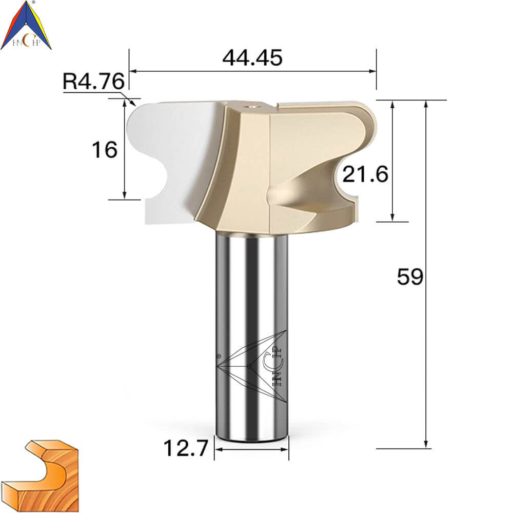 CHP1503 - Double Curved Finger Router Bit (Professional Grade)