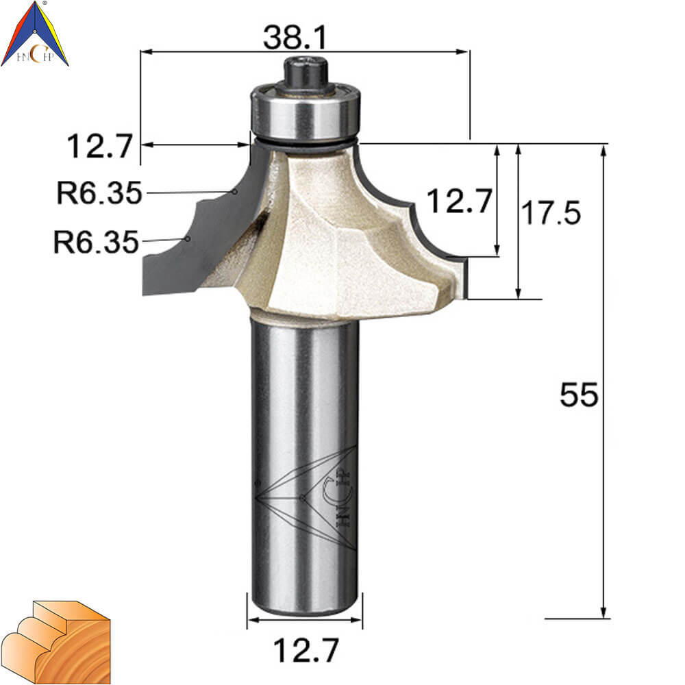 CHP0802 - Classical Ogee Molding Router Bit (Professional Grade)