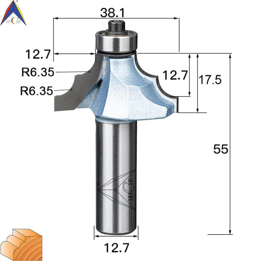 CHP0802 - Classical Ogee Molding Router Bit (Industrial Grade)