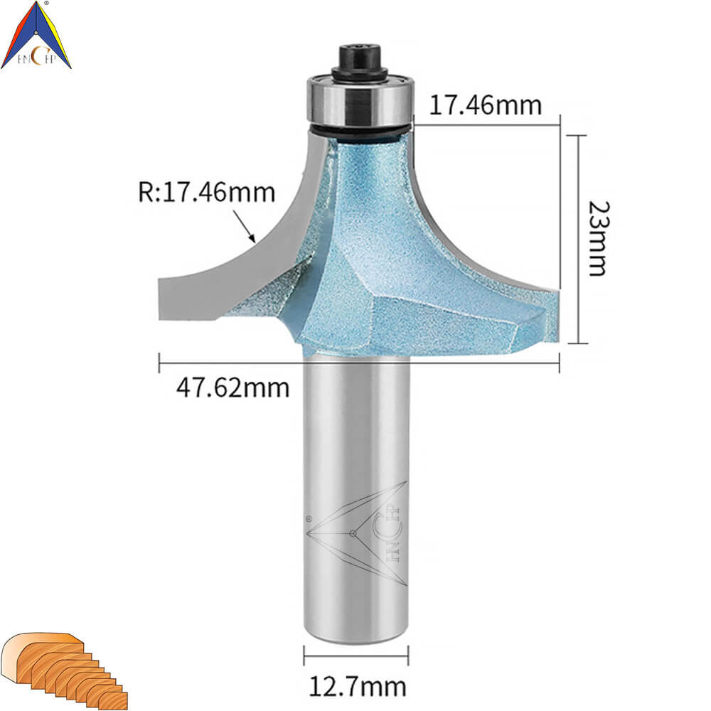CHP0602 - Bearing Guided Roundover Router Bit (Industrial Grade)
