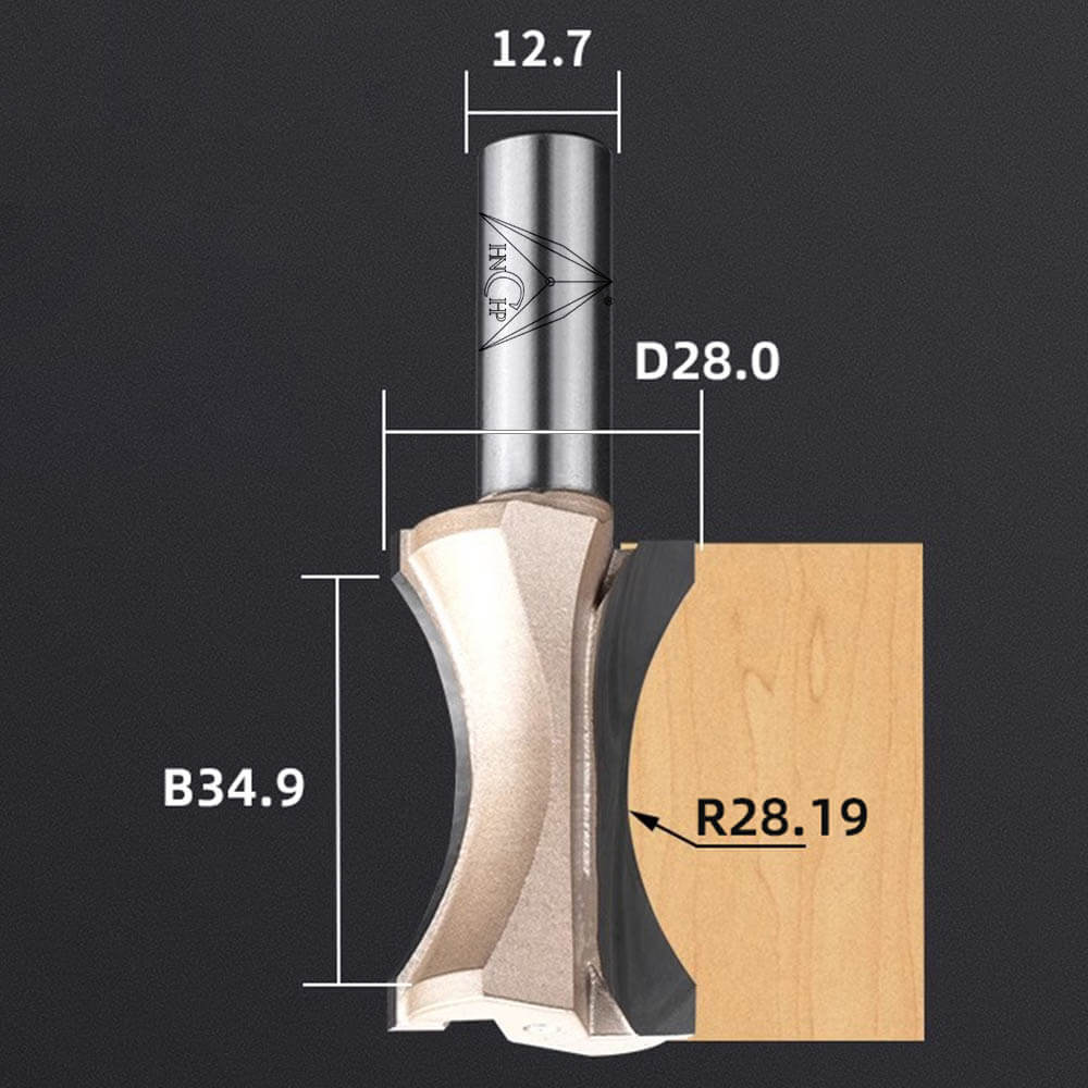 CHP0605 - Convex Edging Router Bit (Professional Grade)