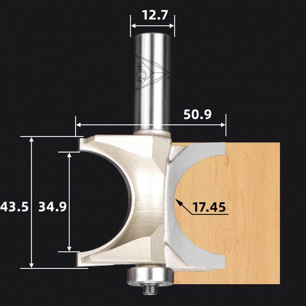 CHP0607 - Bull Nose Radius Router Bit