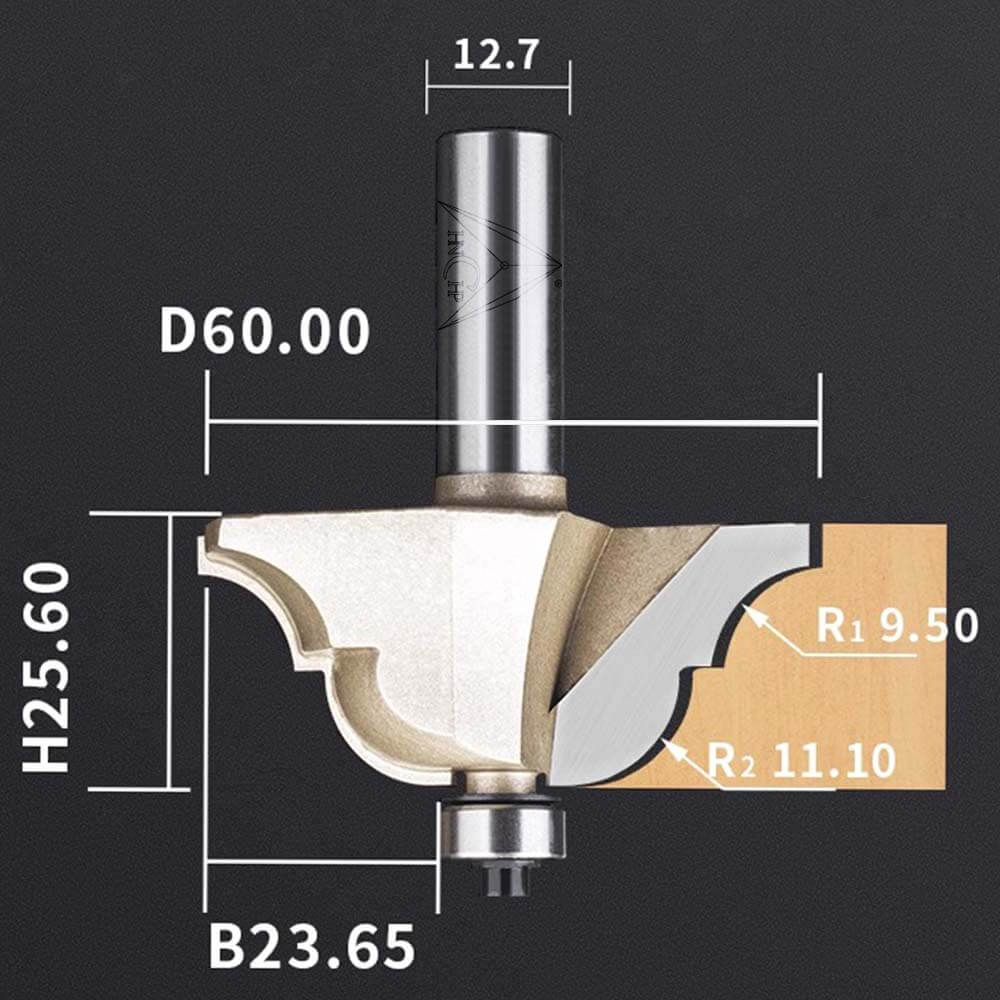 CHP0811 - Classical Ogee Molding Router Bit (Professional Grade)