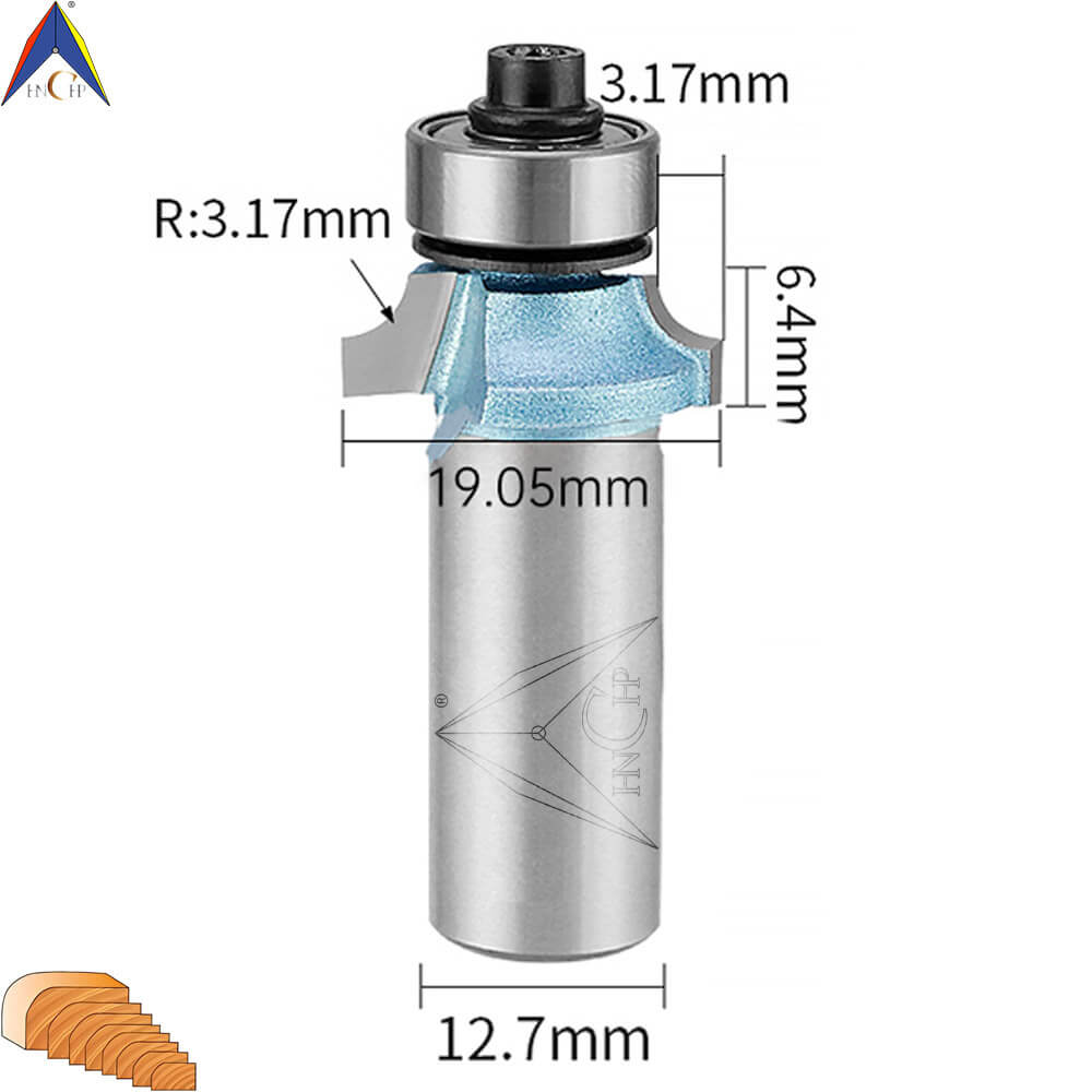 CHP0602 - Bearing Guided Roundover Router Bit (Industrial Grade)