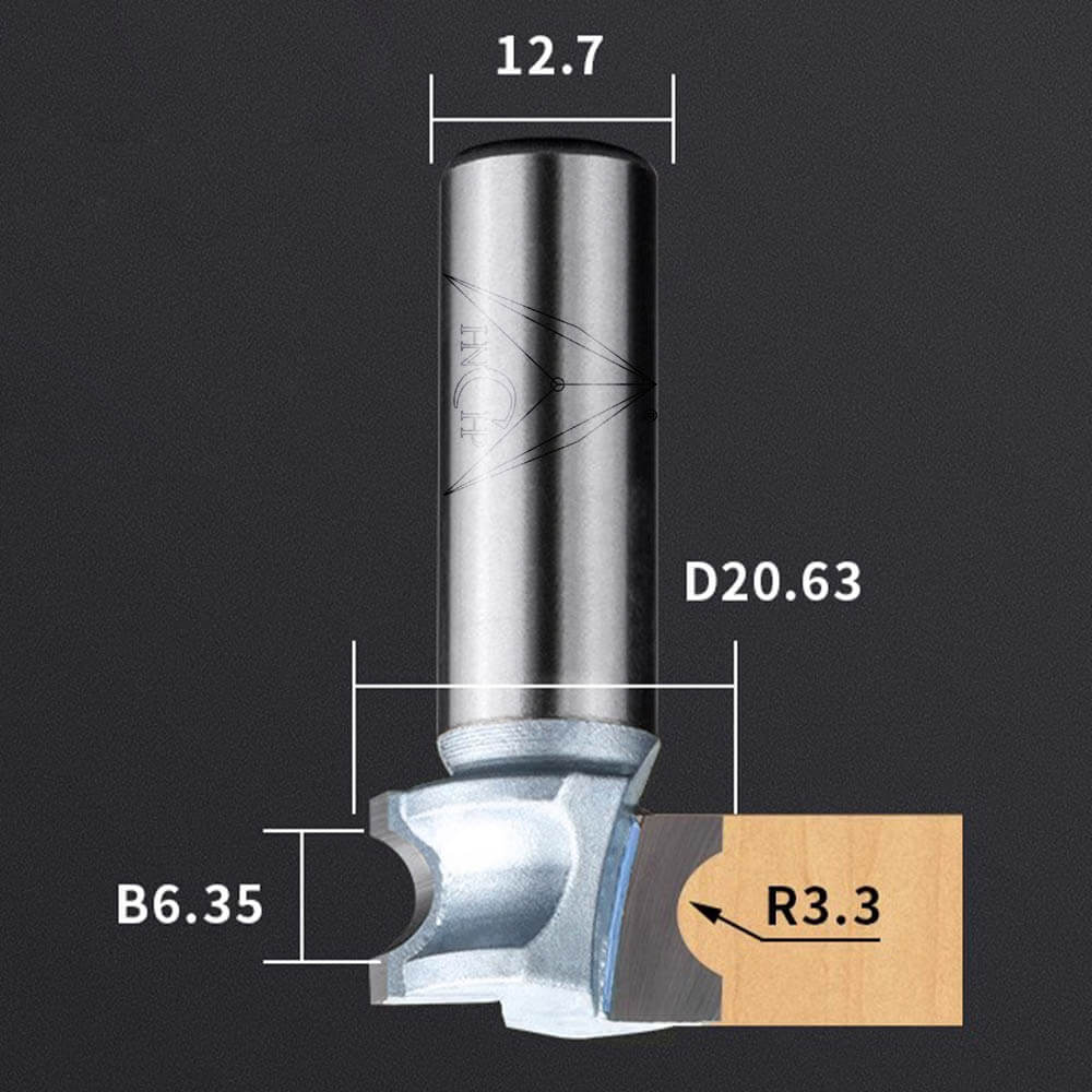 CHP0605 - Convex Edging Router Bit (Industrial Grade)