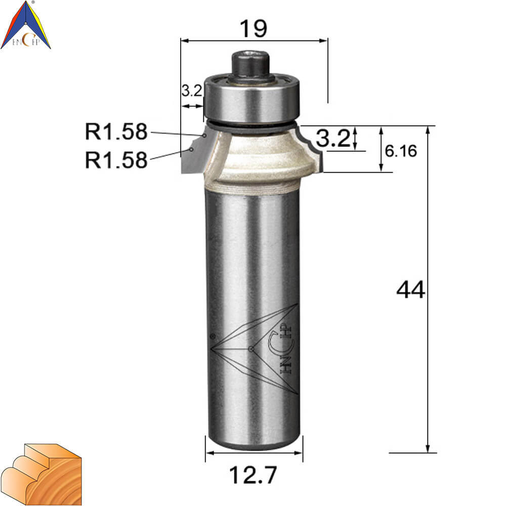 CHP0802 - Classical Ogee Molding Router Bit (Professional Grade)