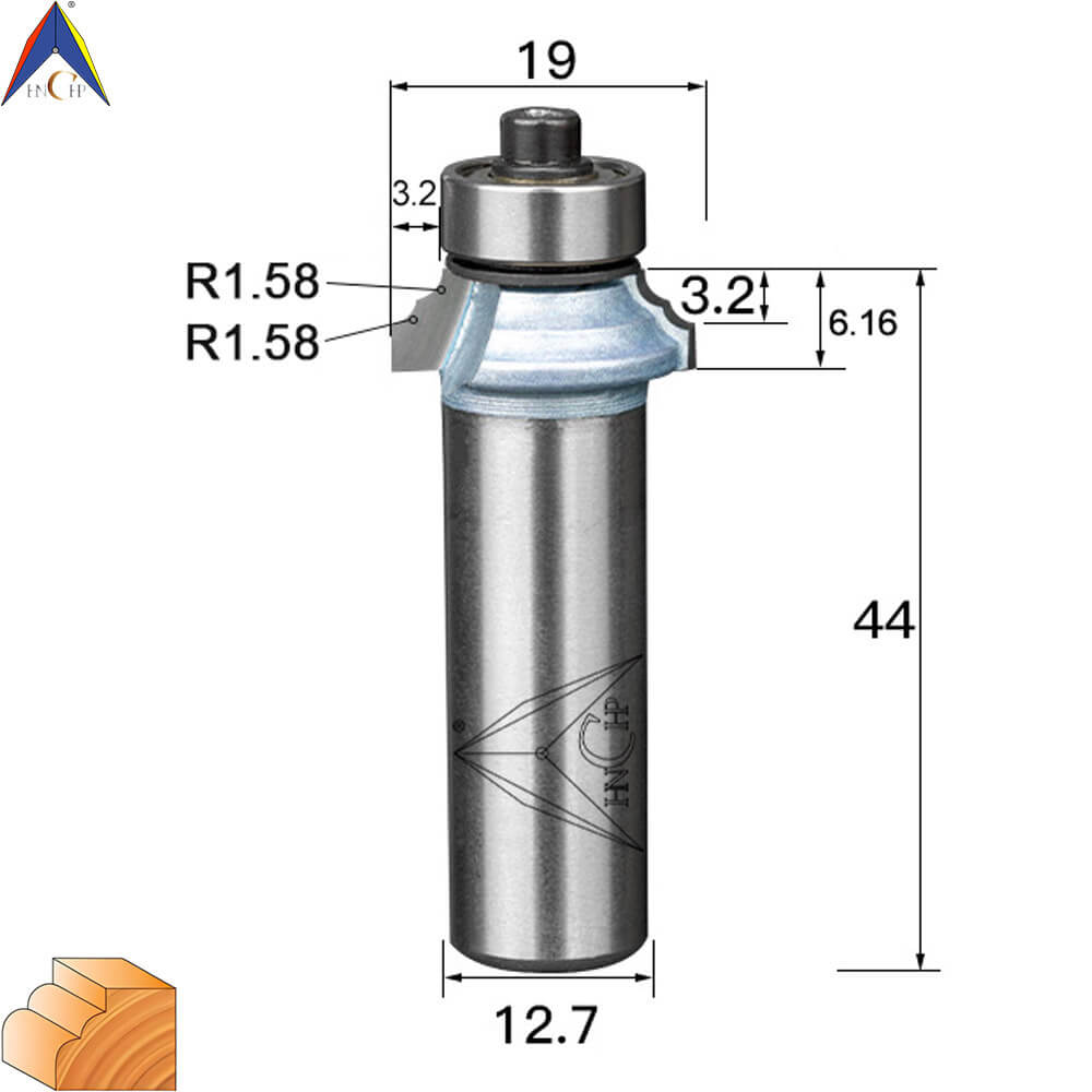 CHP0802 - Classical Ogee Molding Router Bit (Industrial Grade)