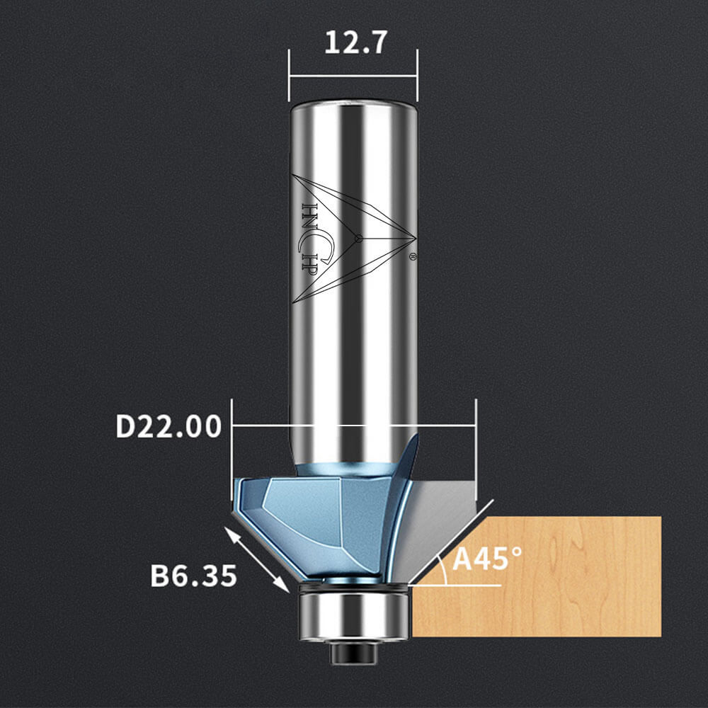 CHP0203 - 45° Chamfer Router Bit (Industrial Grade)