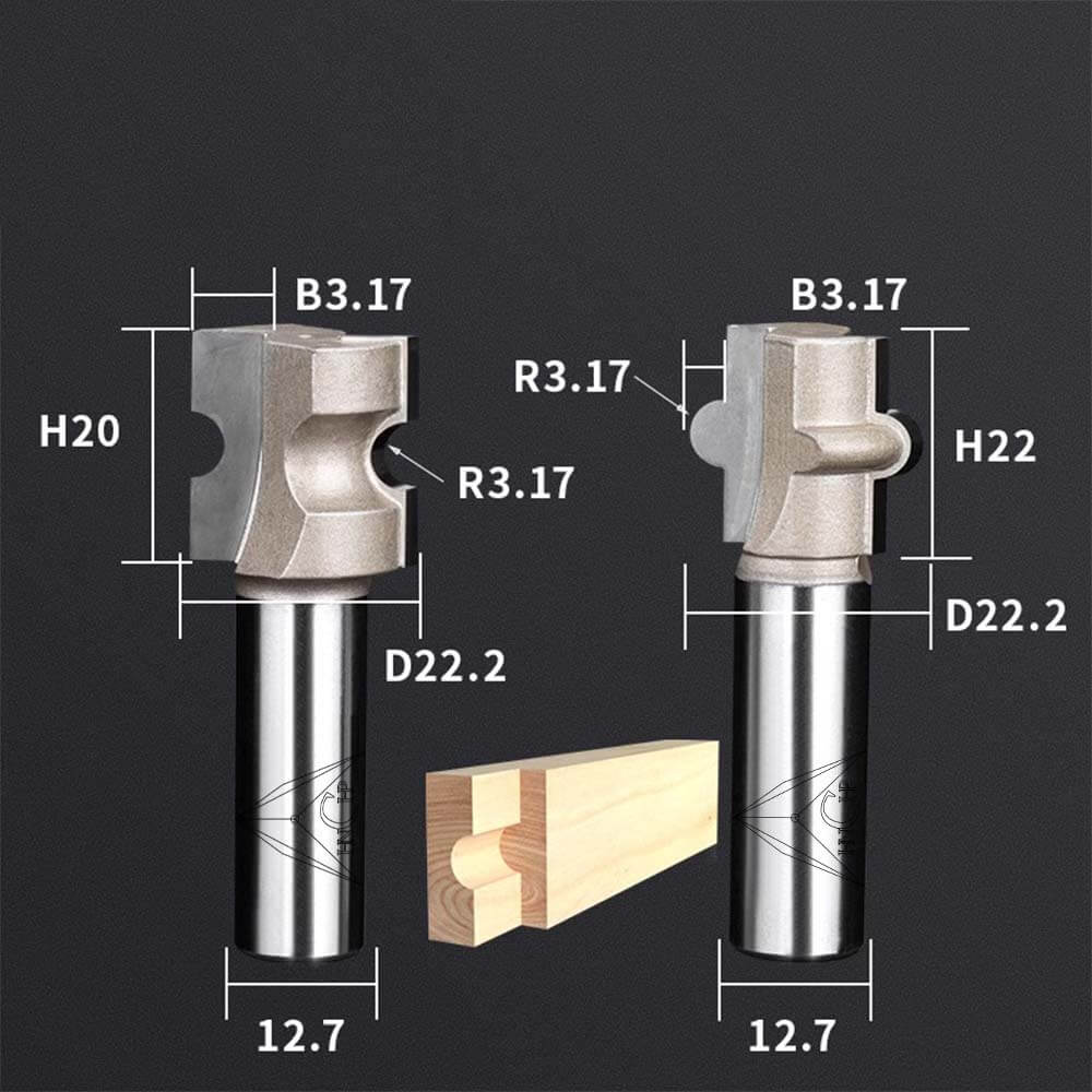 CHP1709 - Glue Joint Router Bit Set