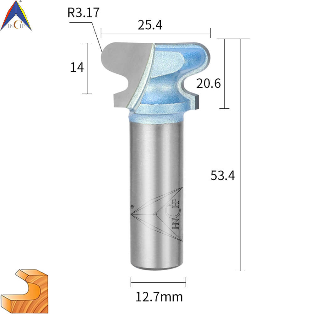 CHP1503 - Double Curved Finger Router Bit (Industrial Grade)