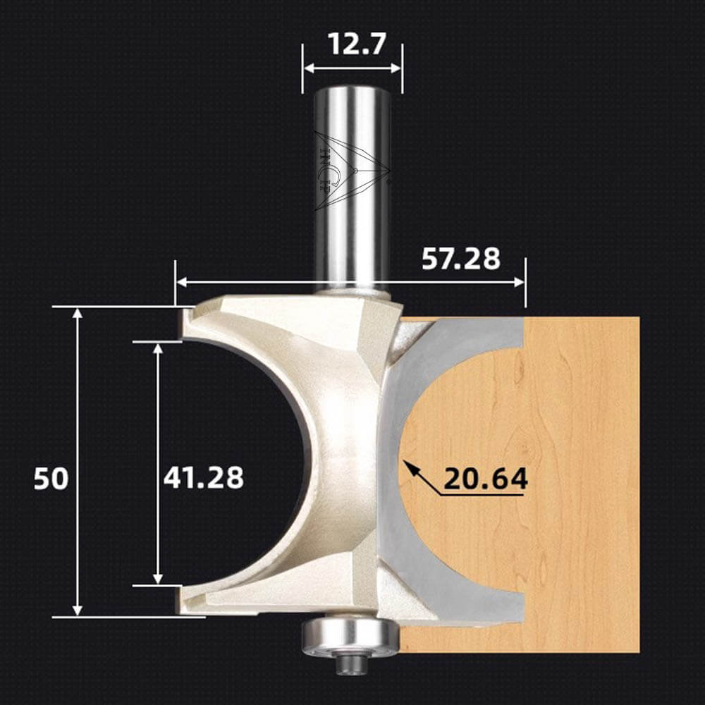 CHP0607 - Bull Nose Radius Router Bit
