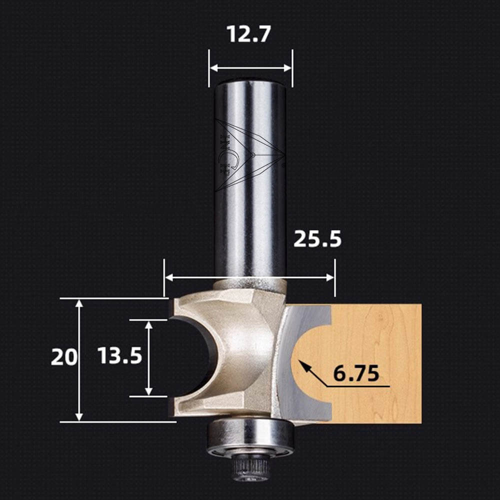 CHP0607 - Bull Nose Radius Router Bit