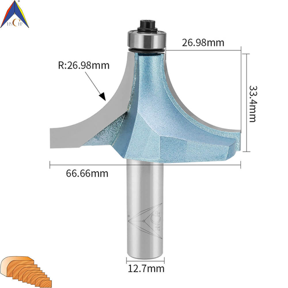 CHP0602 - Bearing Guided Roundover Router Bit (Industrial Grade)