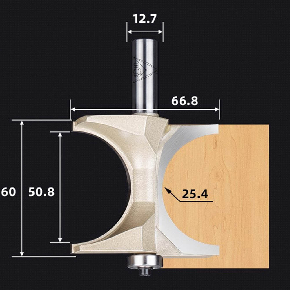 CHP0607 - Bull Nose Radius Router Bit