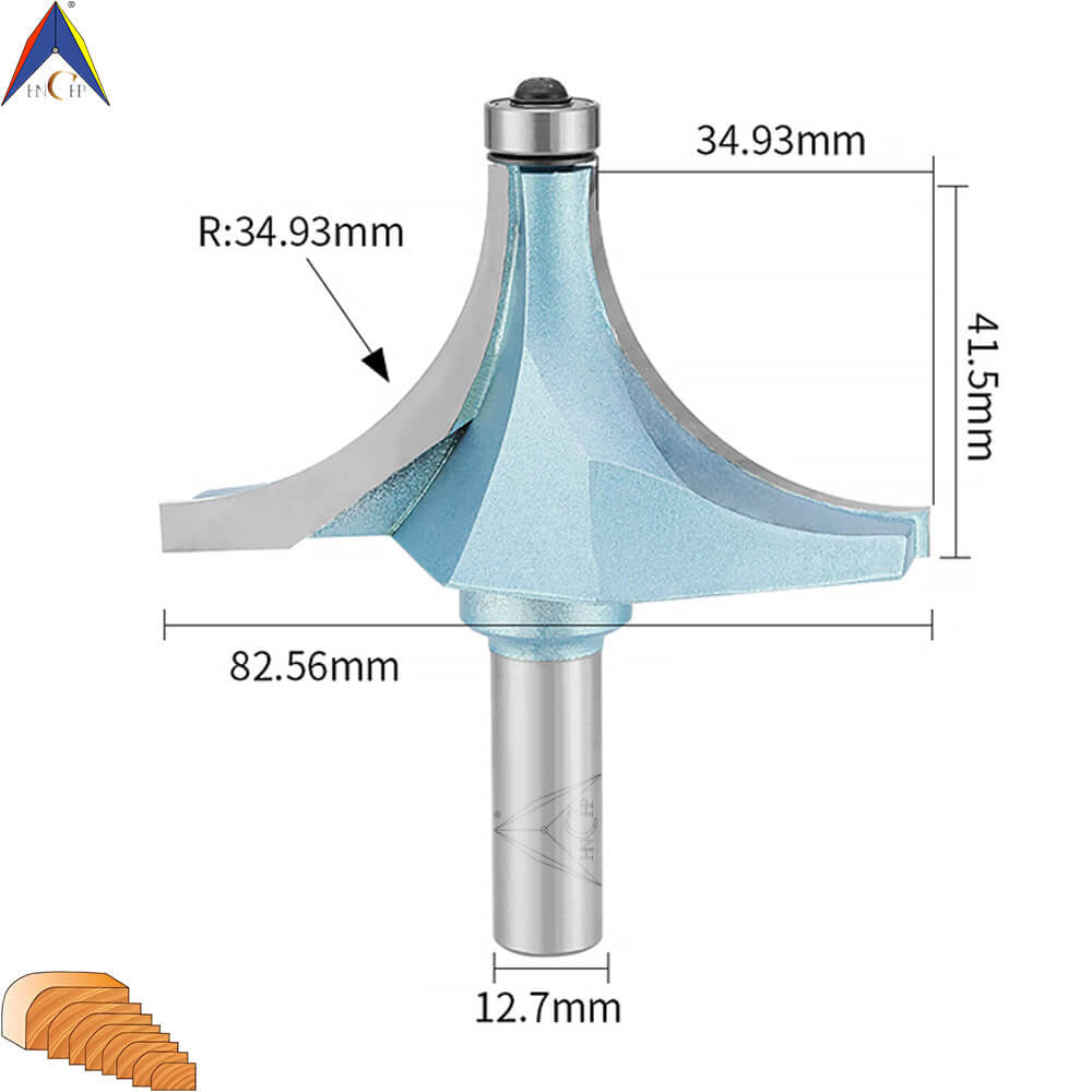 CHP0602 - Bearing Guided Roundover Router Bit (Industrial Grade)